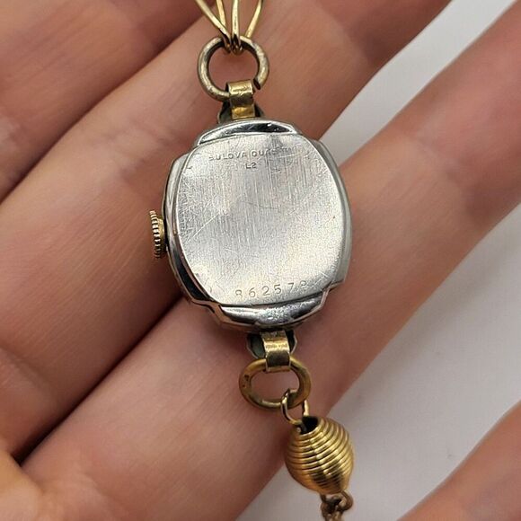 Vintage Bulova Pocket Watch Butterfly Clip L2 Windable Working 4.5in main image 5